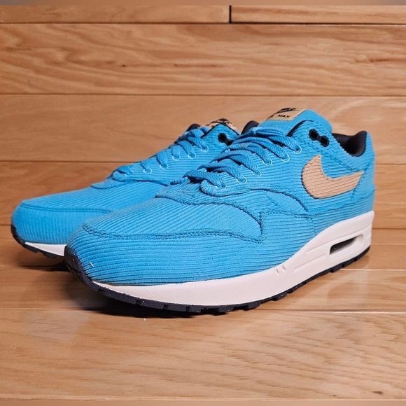 Nike Air Max 1 Blue Mens Running Shoe Sneaker FB8915-400 - Picture 5 of 15